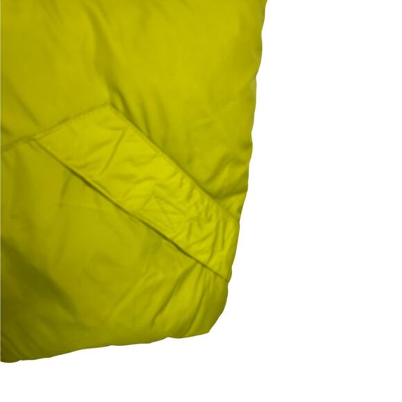 Napapijri Puffer Vest Womens 12 Green/Yellow Reversible Full Zip Pocket Front - Picture 8 of 10